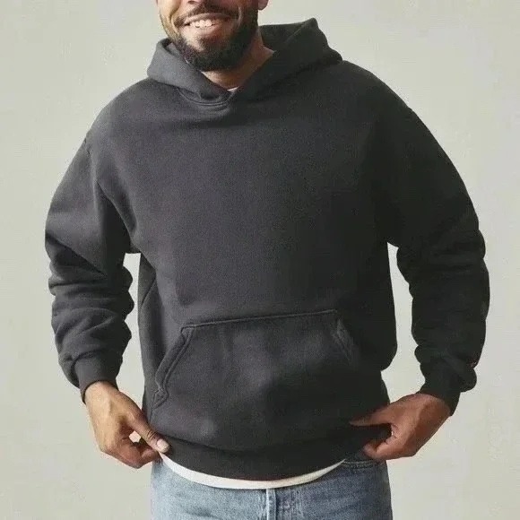 American Giant Vintage Pullover Hoodie Sweatshirt Mens Size L Made in USA